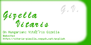 gizella vitaris business card